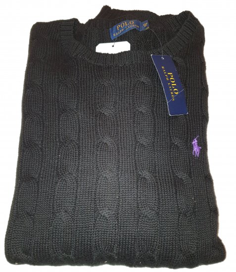 Ralph Lauren T15V Sweater Black - Motley trakais aprīļa izpārdošana - 