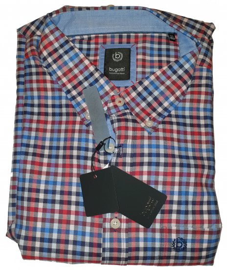 Bugatti 78324 Short Sleeve Shirt - Motley trakais aprīļa izpārdošana - 