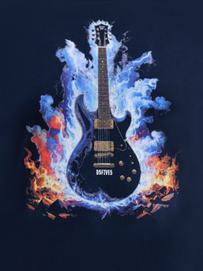 D555 Slater T-krekls ar apdruku Tumši zila - T-krekli - T-krekli - 2XL-14XL