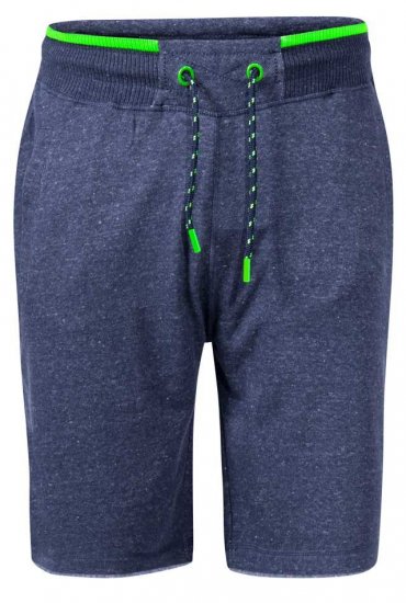 D555 Electra1 Ribbed Waist Fleece Shorts With Pockets Navy Marl - Sporta bikses un šorti - Sporta bikses un Sporta šorti - 2XL-12XL
