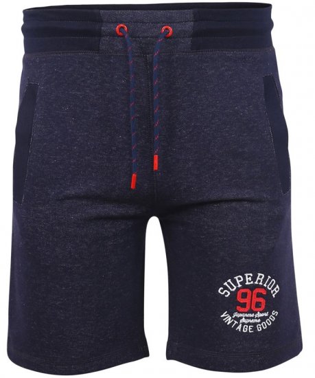 D555 HARLOW Jersey Shorts Denim Marl - Sporta bikses un šorti - Sporta bikses un Sporta šorti - 2XL-12XL