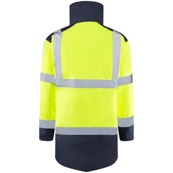 Leo Tawstock Warm Quilted Anorak Hi-Vis Yellow/Navy - Darba apģērbs - Darba apģērbs - 3XL-10XL