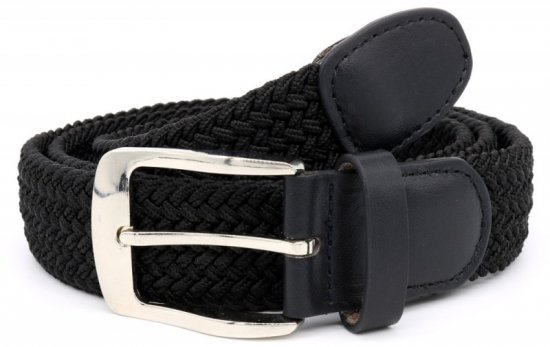 D555 Simon Braided Belt Black - Jostas - Liela izmēra Jostas - W40-W70/2XL-8XL
