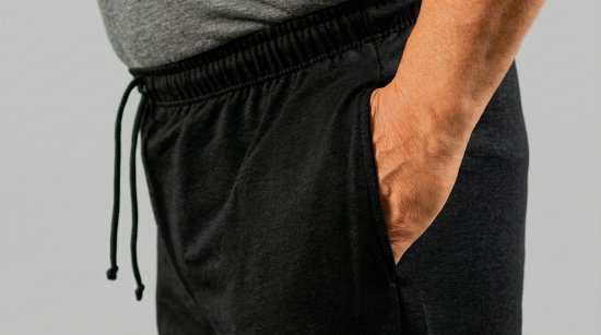 20 Nodi Grecale Stretch Fleece Cotton Sports Pants with Enzyme and Soft Touch Treatment Black - Sporta bikses un šorti - Sporta bikses un Sporta šorti - 2XL-12XL