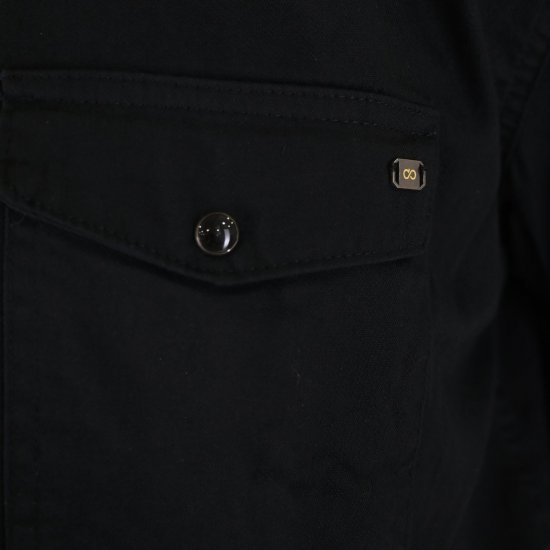 Double Outfitters GS-5126 Krekls ar spiedpogām Melna - Krekli - Krekli - 2XL-8XL