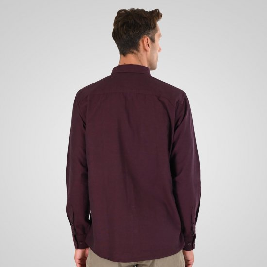 Double Outfitters GS-5225 Oksforda krekls Bordo - Krekli - Krekli - 2XL-8XL