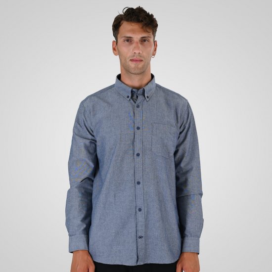 Double Outfitters GS-5225 Oksforda krekls Gaiši zila - Krekli - Krekli - 2XL-8XL
