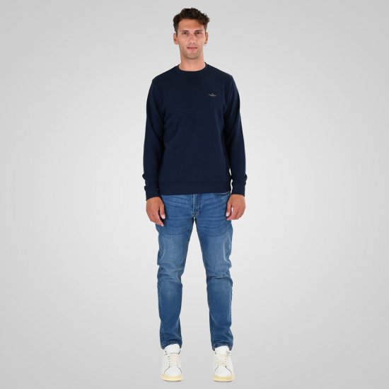 Double Outfitters MTOP-1141 Džemperis Tumši zila - Džemperi un džemperi ar kapuci - Džemperi - 2XL-14XL