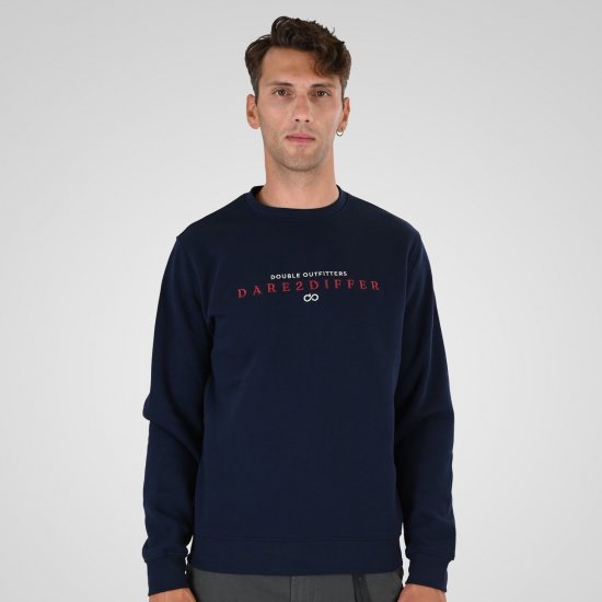 Double Outfitters MTOP-1151 Džemperis Tumši zila - Džemperi un džemperi ar kapuci - Džemperi - 2XL-14XL