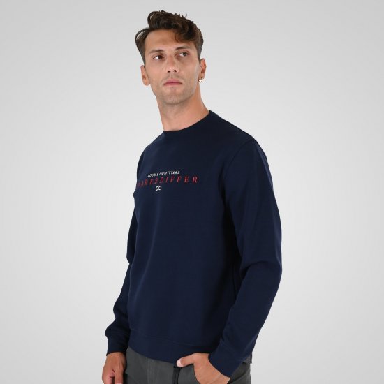 Double Outfitters MTOP-1151 Džemperis Tumši zila - Džemperi un džemperi ar kapuci - Džemperi - 2XL-14XL