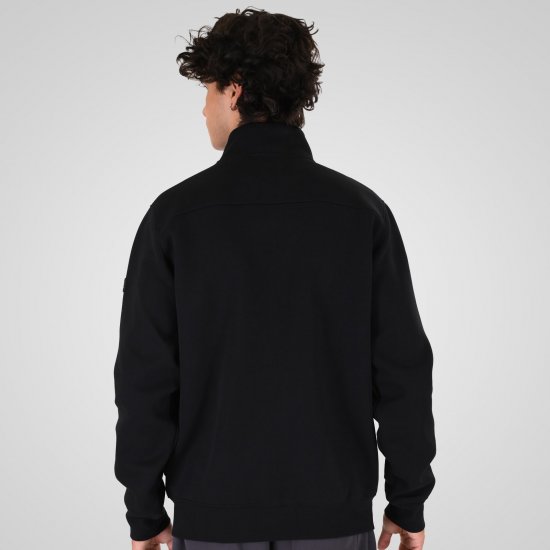 Double Outfitters MTOP-1158 Džemperis ar rāvējslēdzēju Melna - Džemperi un džemperi ar kapuci - Džemperi - 2XL-14XL