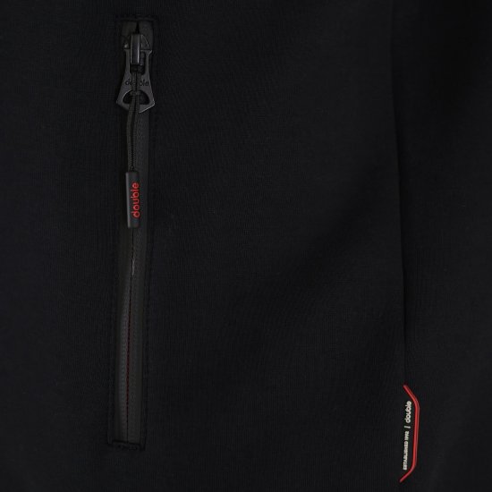 Double Outfitters MTOP-1158 Džemperis ar rāvējslēdzēju Melna - Džemperi un džemperi ar kapuci - Džemperi - 2XL-14XL