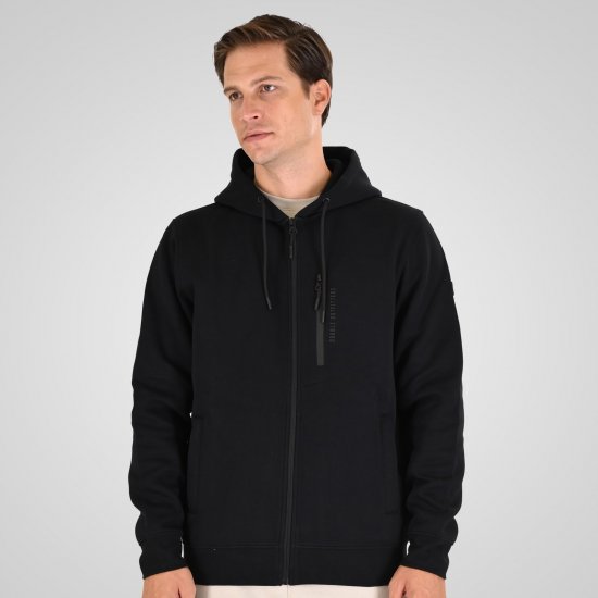 Double Outfitters MTOP-1160 Džemperis ar kapuci un rāvējslēdzēju Melna - Džemperi un džemperi ar kapuci - Džemperi - 2XL-14XL