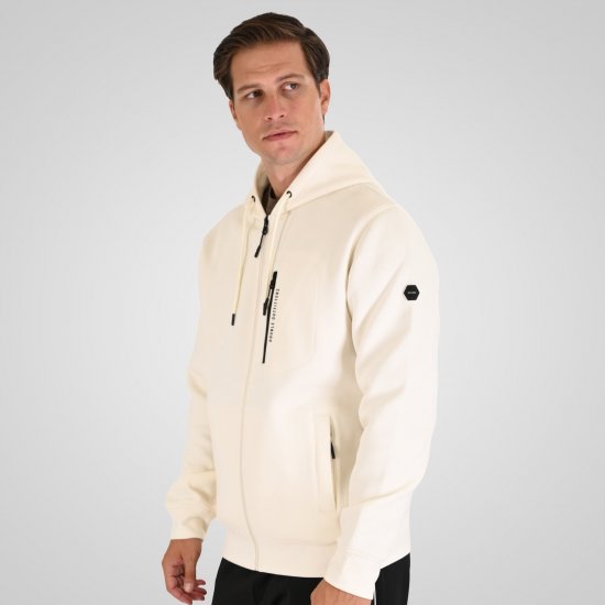 Double Outfitters MTOP-1160 Džemperis ar kapuci un rāvējslēdzēju Balta - Džemperi un džemperi ar kapuci - Džemperi - 2XL-14XL