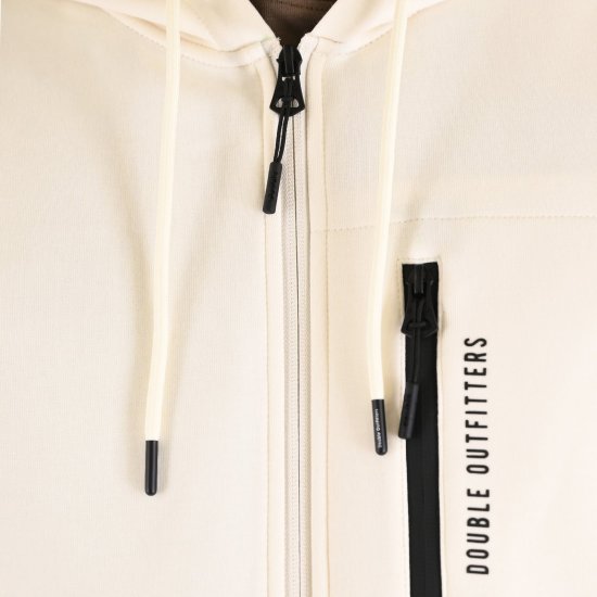 Double Outfitters MTOP-1160 Džemperis ar kapuci un rāvējslēdzēju Balta - Džemperi un džemperi ar kapuci - Džemperi - 2XL-14XL