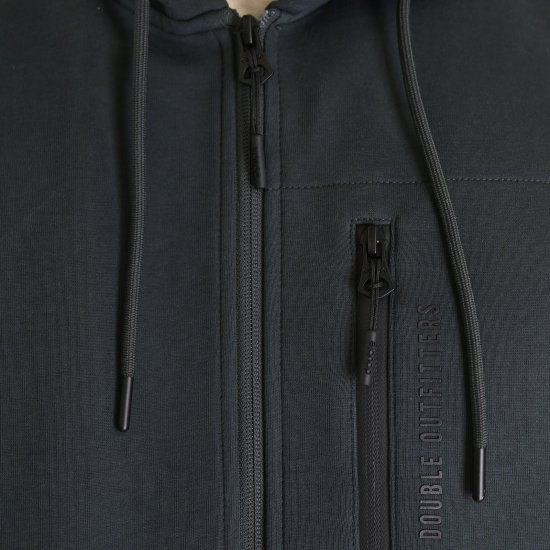 Double Outfitters MTOP-1160 Džemperis ar kapuci un rāvējslēdzēju Tumši zaļa - Džemperi un džemperi ar kapuci - Džemperi - 2XL-14XL
