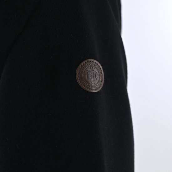 Double Outfitters MTOP-1163 Džemperis ar pusrāvējslēdzēju Melna - Džemperi un džemperi ar kapuci - Džemperi - 2XL-14XL