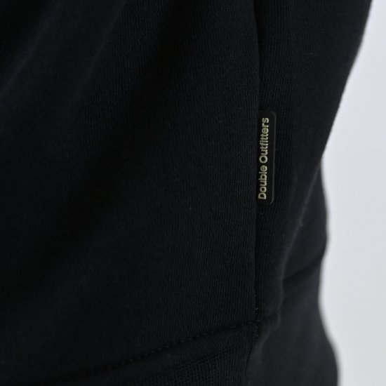Double Outfitters MTOP-1163 Džemperis ar pusrāvējslēdzēju Melna - Džemperi un džemperi ar kapuci - Džemperi - 2XL-14XL