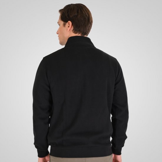 Double Outfitters SEL-1168 Džemperis ar rāvējslēdzēju Melna - Džemperi un džemperi ar kapuci - Džemperi - 2XL-14XL