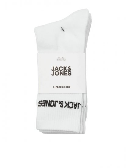 Jack & Jones Melvin Tenisa zeķes Balts 3-pack - Apakšveļa un peldšorti - Apakšveļa - 2XL-8XL