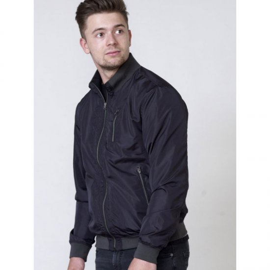 D555 Terron Bomber Jacket Black - Jakas & Lietus apģērbs - Jakas - 2XL-12XL