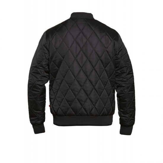 D555 Skipton Quilted Bomber Jacket Black - Jakas & Lietus apģērbs - Jakas - 2XL-12XL