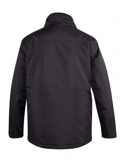 D555 Fargo Five Pocket Jacket With Ribbed Neck and Inner Quilting Black - Jakas & Lietus apģērbs - Jakas - 2XL-12XL