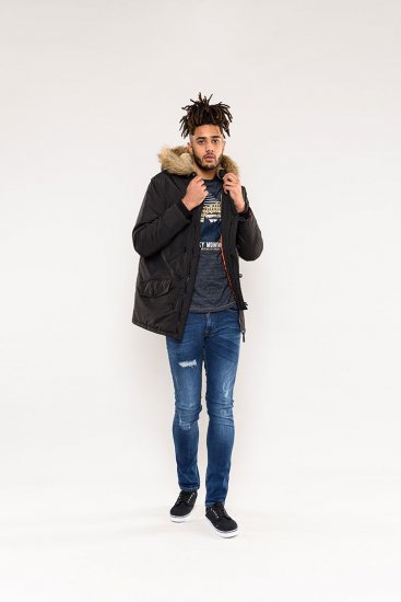 D555 Dundee Parka Jacket With Fur trimming and Teddy Fur Lined hood - Jakas & Lietus apģērbs - Jakas - 2XL-12XL