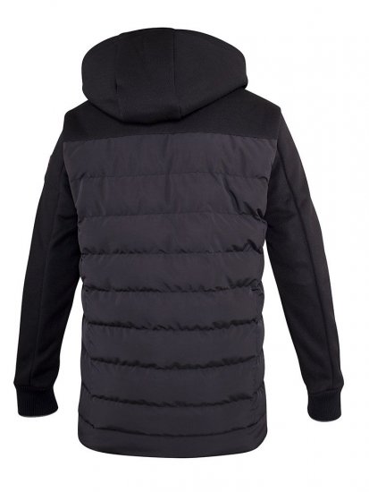 D555 Hampshire Hooded Quilted Jacket Black - Jakas & Lietus apģērbs - Jakas - 2XL-12XL