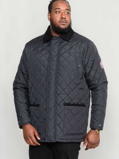 D555 Northcole Quilted Jacket Black - Jakas & Lietus apģērbs - Jakas - 2XL-12XL