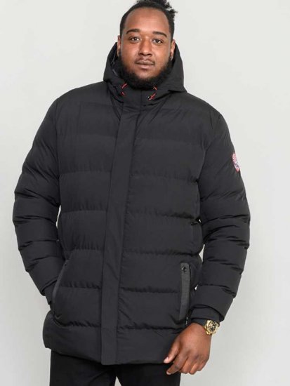 D555 Grove Quilted Parka Jacket Black - Jakas & Lietus apģērbs - Jakas - 2XL-12XL