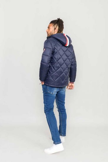 D555 Angus Diamond Quilted Puffer Jacket Navy - Jakas & Lietus apģērbs - Jakas - 2XL-12XL