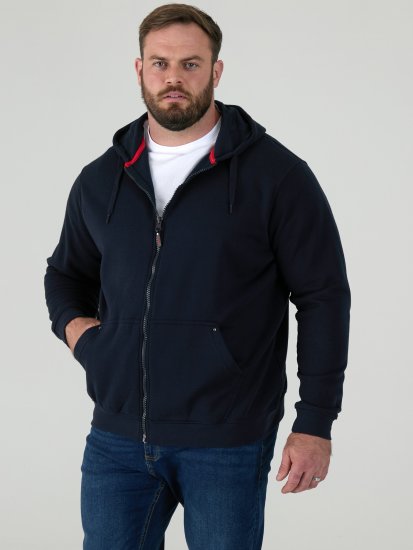 D555 Cantor Džemperis ar Kapuci Melns - Džemperi un džemperi ar kapuci - Džemperi - 2XL-14XL