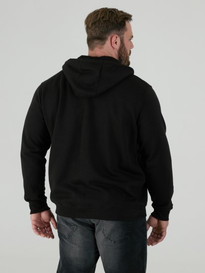 D555 Cantor Džemperis ar Kapuci Melns - Džemperi un džemperi ar kapuci - Džemperi - 2XL-14XL
