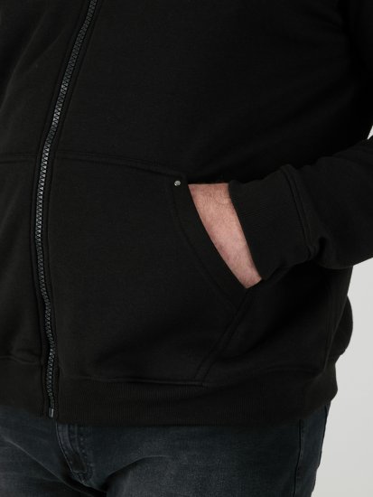 D555 Cantor Džemperis ar Kapuci Melns - Džemperi un džemperi ar kapuci - Džemperi - 2XL-14XL
