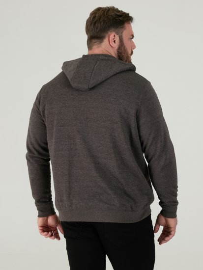 D555 Cantor Džemperis ar Kapuci Pelēks - Džemperi un džemperi ar kapuci - Džemperi - 2XL-14XL