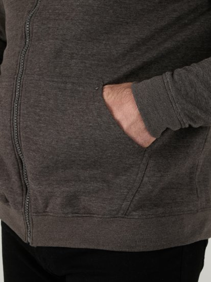 D555 Cantor Džemperis ar Kapuci Pelēks - Džemperi un džemperi ar kapuci - Džemperi - 2XL-14XL