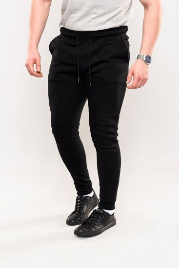 D555 Brandon Sweatpants with Tapered leg Black - Sporta bikses un šorti - Sporta bikses un Sporta šorti - 2XL-12XL