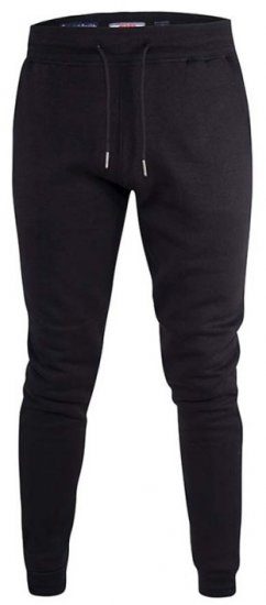 D555 Brandon Sweatpants with Tapered leg Black - Sporta bikses un šorti - Sporta bikses un Sporta šorti - 2XL-12XL