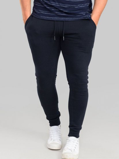 D555 Brandon Sweatpants with Tapered leg Navy - Sporta bikses un šorti - Sporta bikses un Sporta šorti - 2XL-12XL