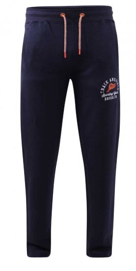 D555 Chilworth Open Hem Jogger Navy - Sporta bikses un šorti - Sporta bikses un Sporta šorti - 2XL-12XL
