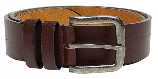 Duke Brown Leather belt, 4cm - Jostas - Liela izmēra Jostas - W40-W70/2XL-8XL