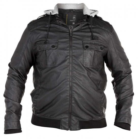 Split Star Faux Leather Jacket - Jakas & Lietus apģērbs - Jakas - 2XL-12XL