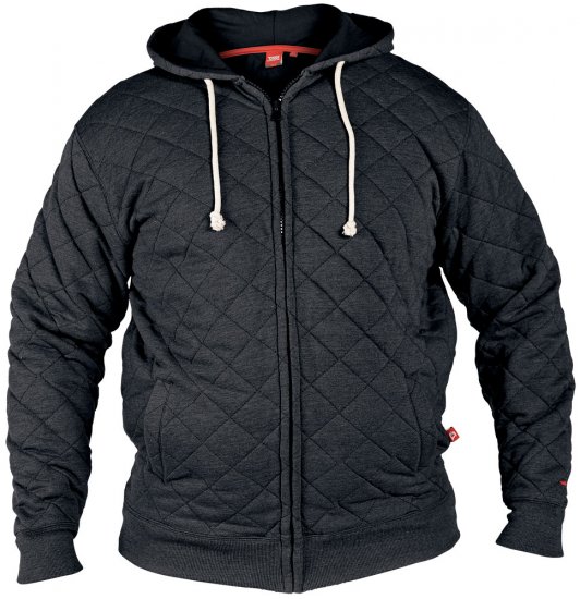D555 Quinten Hood Black - Džemperi un džemperi ar kapuci - Džemperi - 2XL-8XL