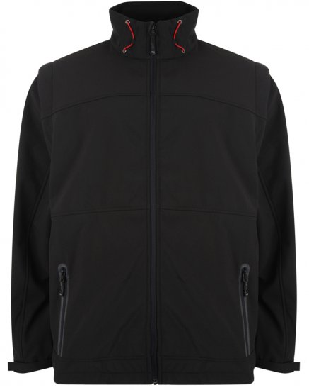 Kam Soft Shell Jacket Black - Jakas & Lietus apģērbs - Jakas - 2XL-8XL