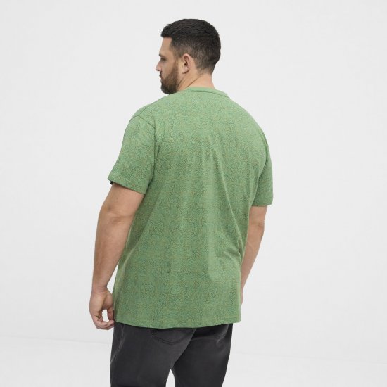 North Latitude Allover Printed T-krekls Vidēji Zaļš - T-krekli - T-krekli - 2XL-14XL