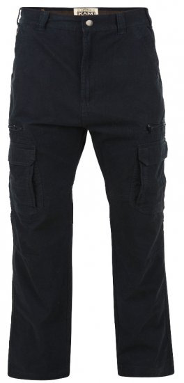 Kam Jeans Cargo pants Black TALL SIZES - VĪRIEŠU APĢĒRBS MT-6XLT - Apģērbs gariem vīriešiem