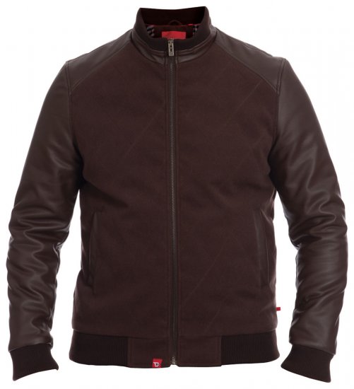 D555 Hurst Faux Leather Jacket - Jakas & Lietus apģērbs - Jakas - 2XL-12XL
