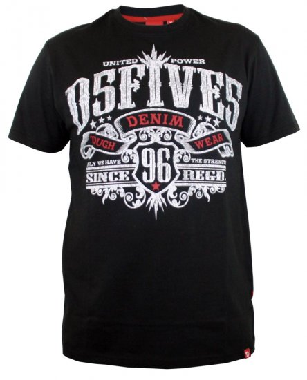 D555 Ames T-shirt Black - T-krekli - T-krekli - 2XL-8XL