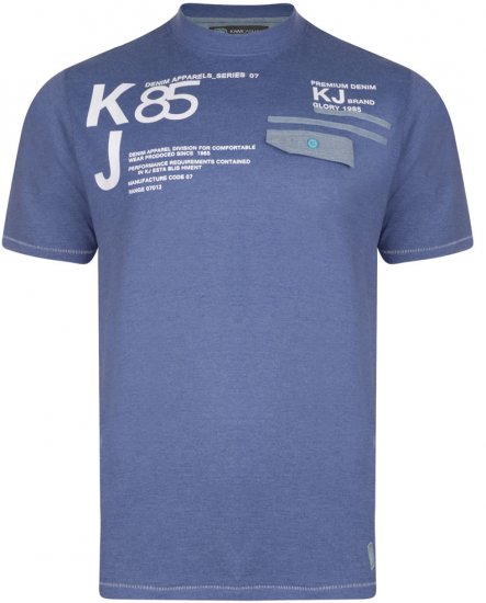 Kam Jeans 545 T-shirt Blue - T-krekli - T-krekli - 2XL-8XL